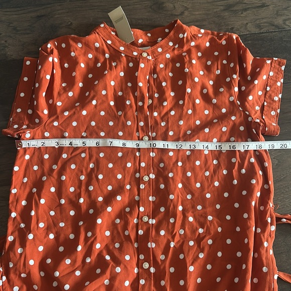 NWT Loft Petite Polka Dot Dress Sz MP - Picture 8 of 9